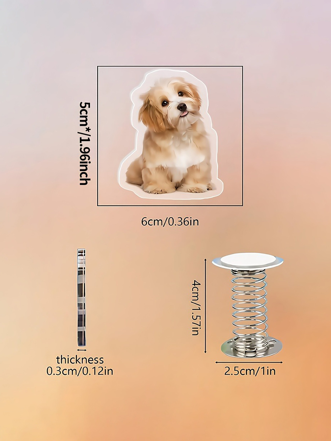 Custom Spring Acrylic Car Photo Decor